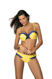 Elegant Two-Piece Swimsuit with Push-Up Support