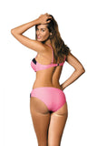 Stylish Two-Piece Swimsuit with Push-Up and Detachable Straps