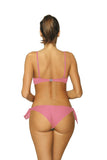 Flirty Ruffle Two-Piece Swimsuit with Push-Up Effect
