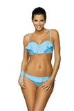 Flirty Ruffle Two-Piece Swimsuit with Push-Up Effect