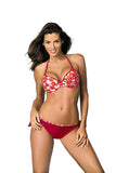 Stylish Push-Up Bra with Unique Pattern and Brooch Straps