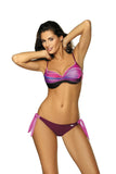Ombre Effect Two-Piece Swimsuit with Push-Up Bra
