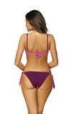 Ombre Effect Two-Piece Swimsuit with Push-Up Bra