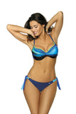 Ombre Effect Two-Piece Swimsuit with Push-Up Cups