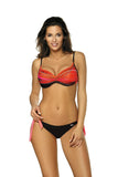 Ombre Effect Two-Piece Swimsuit with Push-Up Cups