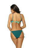 Ombre Effect Two-Piece Swimsuit with Push-Up Bra