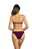Stylish Two-Piece Swimsuit with Push-Up Support