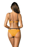 Stylish Two-Piece Swimsuit with Push-Up Cups & Adjustable Straps