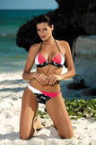 American Dream Style Padded Bikini with Star Pattern