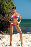 American Dream Style Padded Bikini with Star Pattern