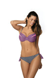 Eye-Catching Two-Piece Swimsuit with Butterfly Pattern