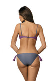 Eye-Catching Two-Piece Swimsuit with Butterfly Pattern
