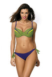 Intriguing Two-Piece Swimsuit with Butterfly Pattern