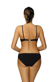 Stylish Two-Piece Swimsuit with Push-Up and Mesh Details