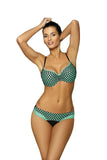 Stylish Two-Piece Swimsuit with Push-Up Effect and Mesh