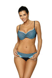 Stylish Two-Piece Swimsuit with Openwork Mesh Design