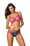 Stylish Two-Piece Women's Swimsuit with Push-Up Bra