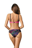 Stylish Two-Piece Women's Swimsuit with Push-Up Bra