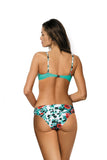 Romantic Bardot Swimsuit with Floral Design