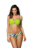 Romantic Bardot Swimsuit with Floral Details