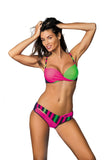 Juicy Colorful Two-Piece Swimsuit with Push-Up Cups