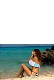 Airy Cuban Style Beach Top for Sunbathing & Swimming