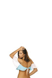Airy Cuban Style Beach Top for Sunbathing & Swimming