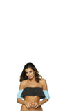 Airy Cuban Style Beach Top with Adjustable Back Tie