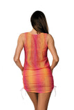 Delicate Semi-Sheer Openwork Tunic with Adjustable Fit