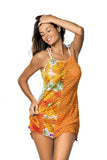 Floral Beach Cover-Up in Vibrant Summer Colors