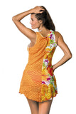 Floral Beach Cover-Up in Vibrant Summer Colors