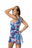 Charming Floral Beach Cover-Up in Summer Colors