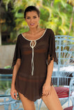 Elegant Beach Cover-Up with Adjustable Neckline