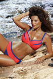 Stylish Two-Piece Swimsuit for Curvy Comfort and Support