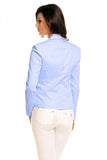 Elegant One-Button Jacket with Decorative Patches