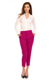 Elegant 7/8 Pants with Pockets - Chic & Comfortable Fit