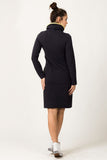 Colorful Sporty Dress with Pockets and Contrasting Collar