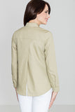 Elegant Snap Button Shirt with Cut-Out Back Design