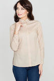 Elegant Snap Button Shirt with Cut-Out Back Design