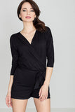 Comfortable Knitwear Overall with 3/4 Sleeves & Belt