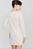 Elegant Straight Cut Dress with Shaping Darts