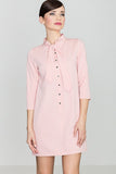 Plunging Neckline Mini Dress with Tied Sash and 3 Sleeves