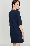 Ruffled Sleeve Mini Dress with Front Pockets