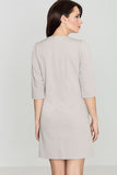 Ruffled Sleeve Mini Dress with Front Pockets