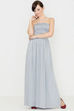 Elegant Maxi Dress with Corset Top and Side Slit