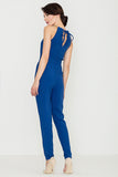 Chic Long Leg Jumpsuit with Elegant Chain Detail