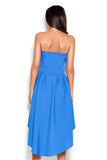 Strapless Asymmetrical Dress with Elastic Bust Support
