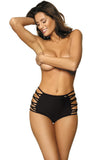 Black High-Waisted Panties with Sexy Side Straps