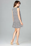 Charming Sleeveless Flared Summer Dress with Frill