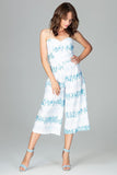 Elegant Strapless Culotte Jumpsuit with Oriental Pattern